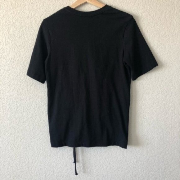 Nordstrom Everleigh Cinched Drawstring Side Crew Neck Short Sleeve T-Shirt S - Picture 3 of 4